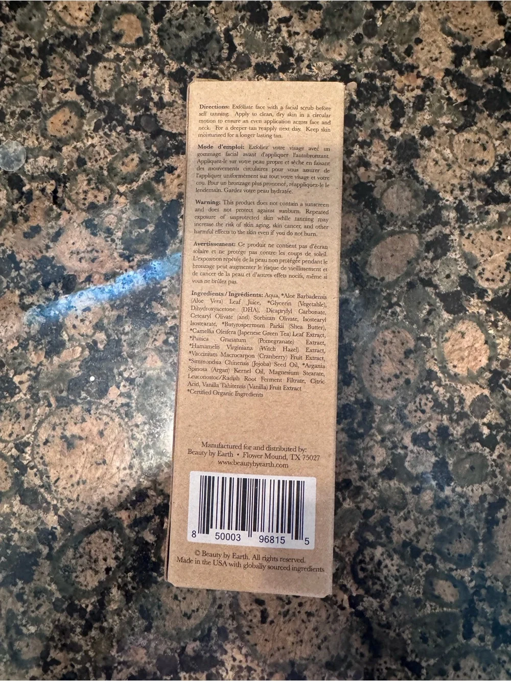 Beauty by Earth Face Tanner Lotion - Tan/Beige
